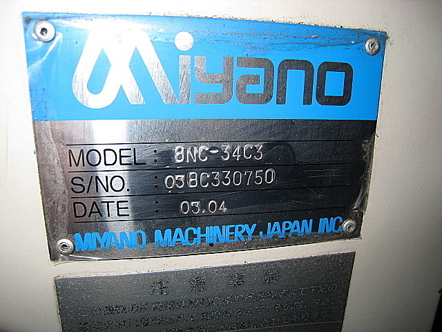 B002462 ＮＣ旋盤 ミヤノ BNC-34C3_22