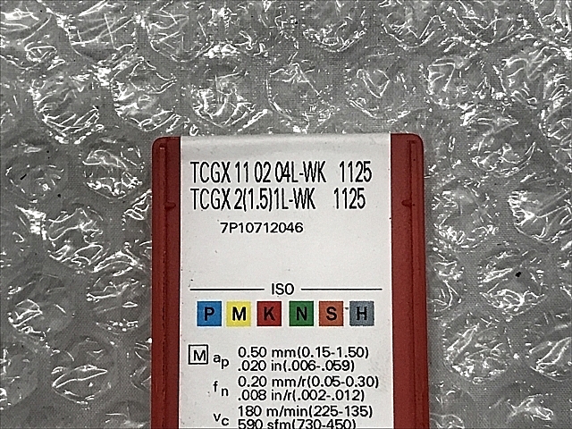 C106050 チップ 新品 サンドビック TCGX 11 02 04L-WK 1125_1