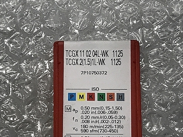 C106047 チップ 新品 サンドビック TCGX 11 02 04L-WK 1125_1
