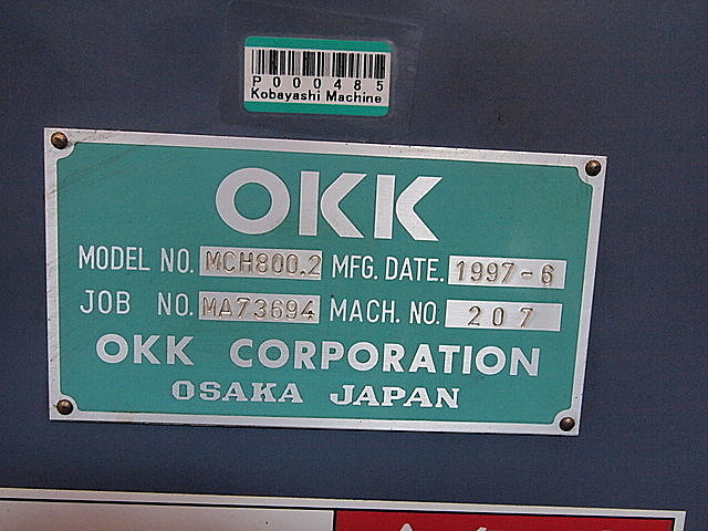 P000485 横型マシニングセンター OKK MCH800Ⅱ_12