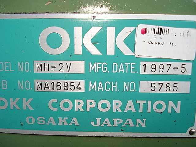 B001037 ベット型フライス OKK MH-2V_4