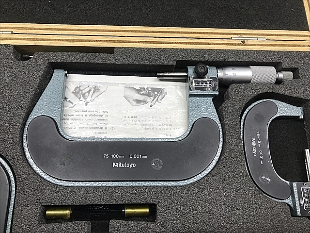 オープニング大放出セール ファースト店ミツトヨ Mitutoyo M820-100ST 193-916 カウント外側マイクロメータ  25mmとび4個セット 測定範囲