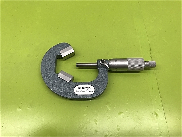 C110044 V溝マイクロメーター ミツトヨ VM3-40(114-103) | 株式会社