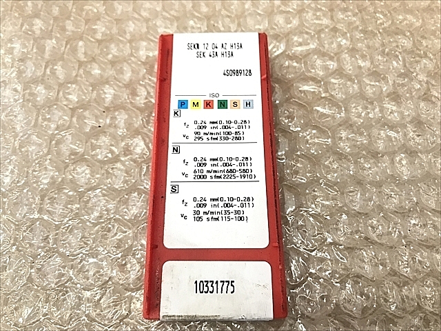C108481 チップ 新品 サンドビック SEKN 12 04 AZ H13A_1
