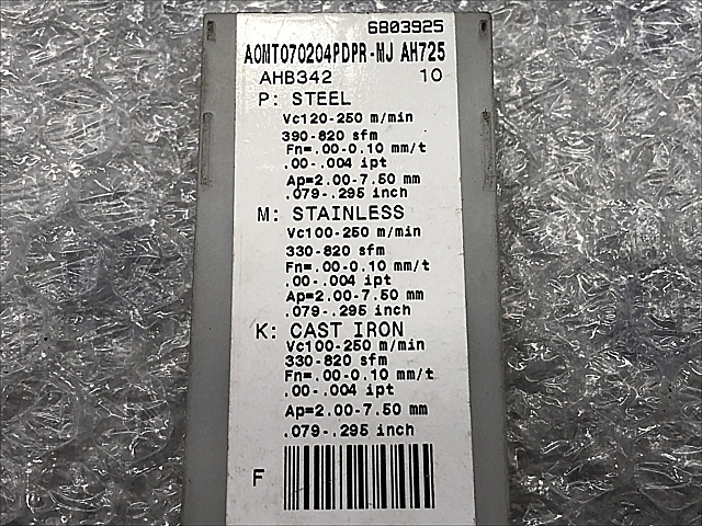 C106367 チップ 新品 タンガロイ AOMT070204PDPR-MJ AH725_1