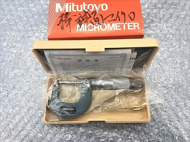 C102218 棒球面マイクロメーター ミツトヨ BMB2-25(115-308) | 株式 ...