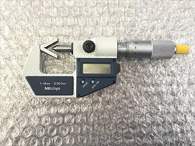 適当な価格 ミツトヨ Mitutoyo VM3-15 114-101 アナログV溝マイクロメータ スピンドル測定面超硬合金チップ付 測定範囲 