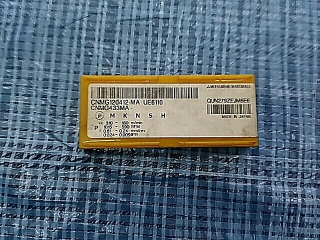 C100285 チップ 新品 三菱 CNMG120412-MA UE6110_1