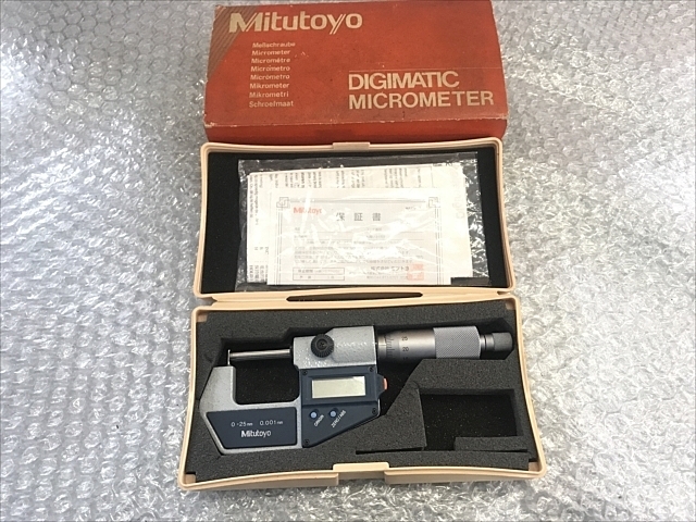 A129633 デジタル棒球面マイクロメーター ミツトヨ BMB1-25DM
