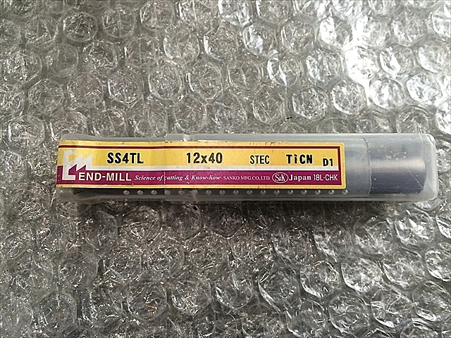 A111406 エンドミル 新品 S&K SS4TL 12×40_0