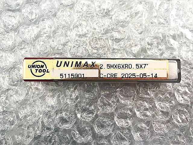 A113124 エンドミル 新品 UNIMAX C-CRE 2025-05-14 2.5M×6×R0.5×7°