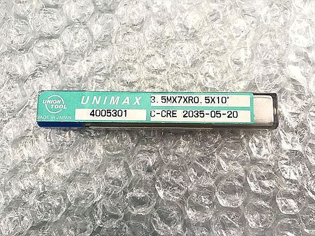 A113123 エンドミル 新品 UNIMAX C-CRE 2035-05-20 3.5M×7×R0.5×10°