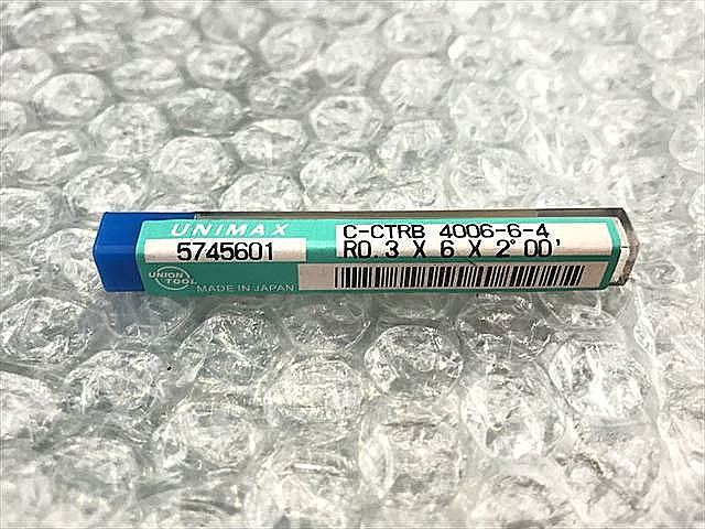 A113111 ボールエンドミル 新品 UNIMAX C-CTRB 4006-6-4 R0.3×6×2°00'_1