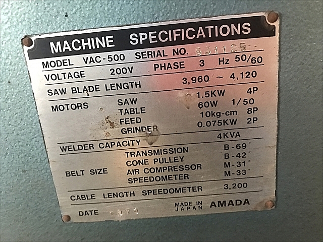 A137310 コンターマシン アマダ VAC-500_15