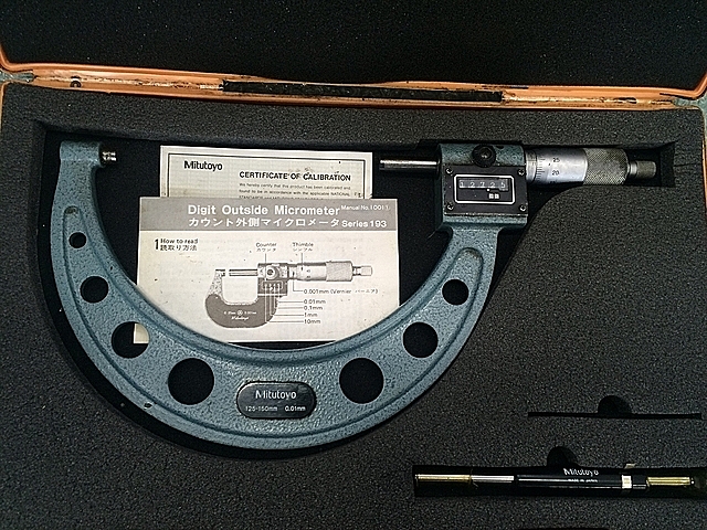 A108566 カウント式外側マイクロメーター ミツトヨ M810-150(193-106)_1