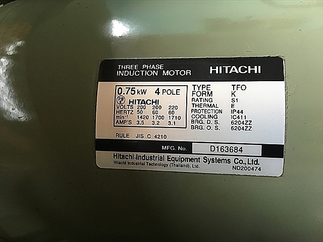A106035 レシプロコンプレッサー 日立 0.750P-9.5G5 | 株式会社 A106035 レシプロコンプレッサー 日立 0.750P-9.5G5 | 株式会社