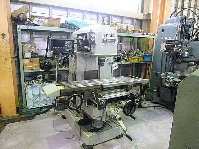 B004349 ひざ型フライス 日立精工 2MW-V_0