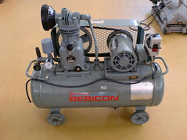 HITACHI コンプレッサー　0.75P-9.5v5 動作OK A031513 レシプロコンプレッサー 日立 0.75P-9.5V5 | 株式会社 小林機械