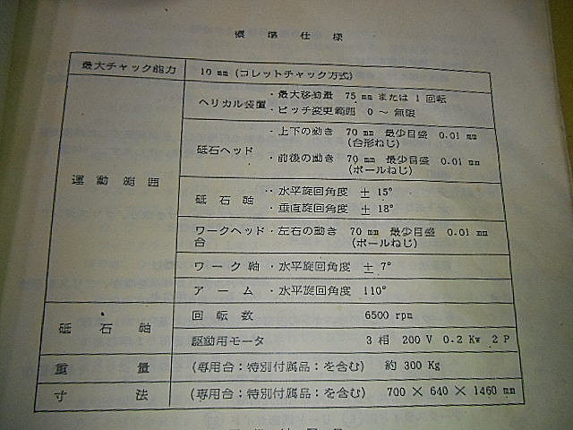 A030171 工具研削盤 日本精密 EG-100(1101)_21