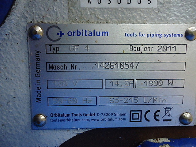 A030005 パイプ切断機 orbitalum GF4_9