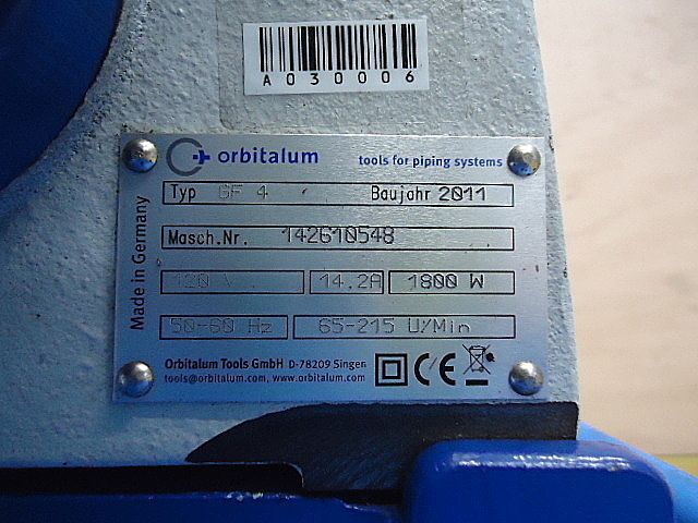 A030006 パイプ切断機 orbitalum GF4_9