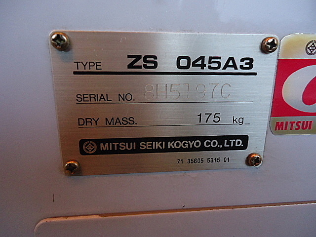 A027830 スクロールコンプレッサー 三井精機 ZS045A3 | 株式会社