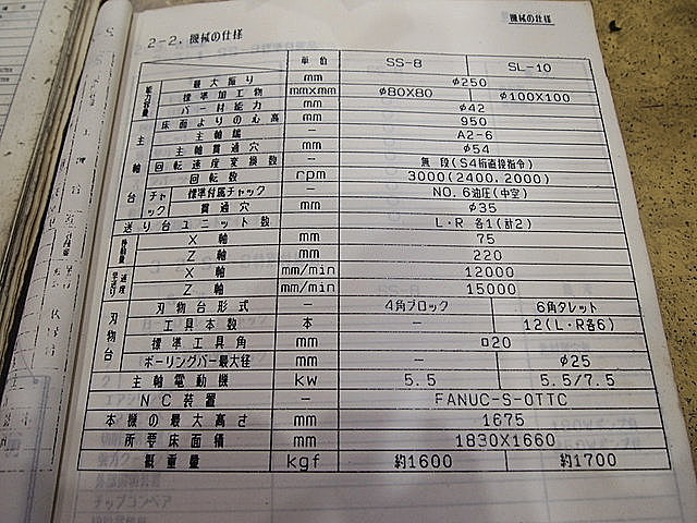 P002011 ＮＣ自動盤 ワシノ SL-10_14
