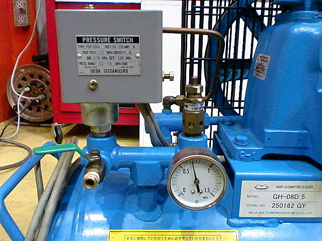 P001144 レシプロコンプレッサー 明治機械製作所 GH-08D5_3