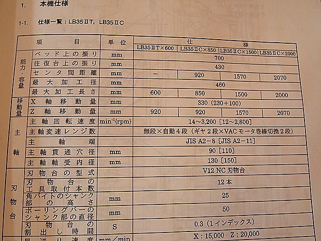 P000970 ＮＣ旋盤 オークマ LB-35Ⅱ_9