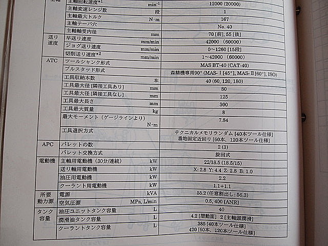 P000959 横型マシニングセンター 森精機 SH-403_13