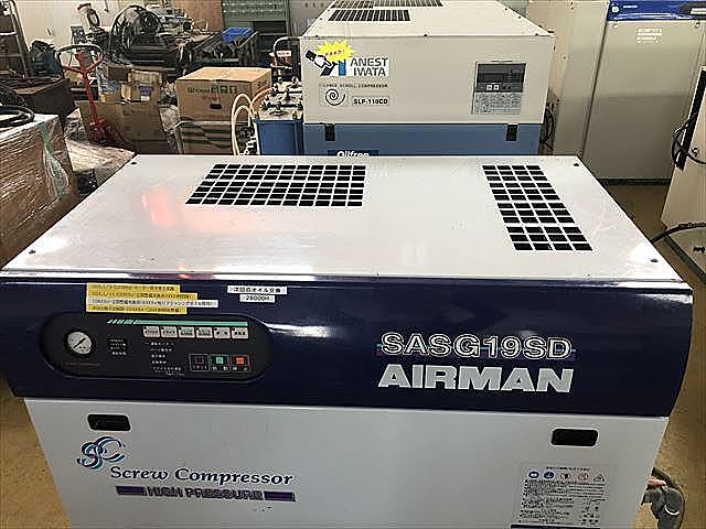 C119069 スクリューコンプレッサー 北越工業 SASG19SD-57_6