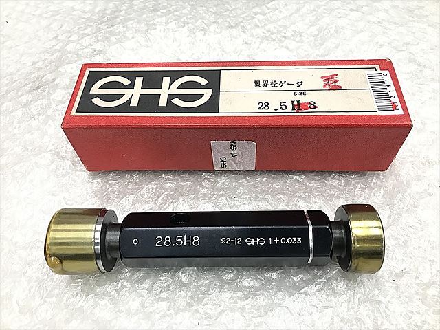 C121910 限界栓ゲージ 新品 測範社 28.5_0