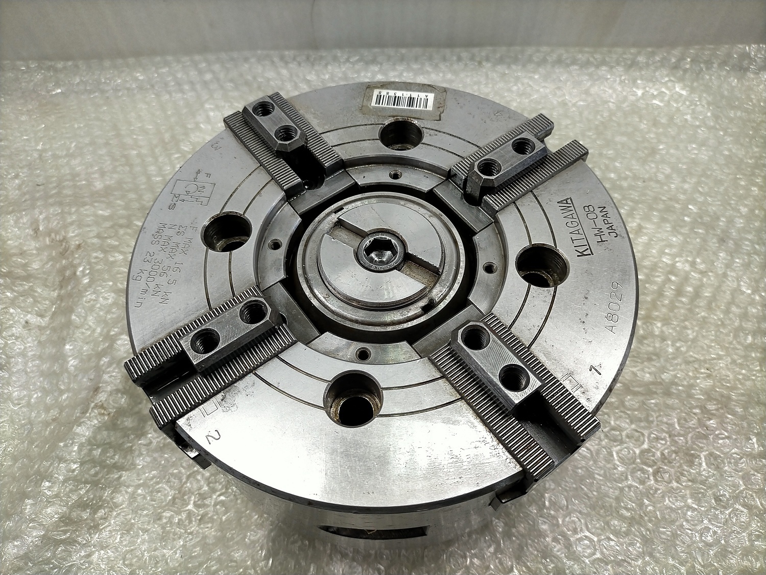 北川鉄工所 4爪中実パワーチャック HW-08 北川鉄工所 4爪中実パワーチャック HW-08