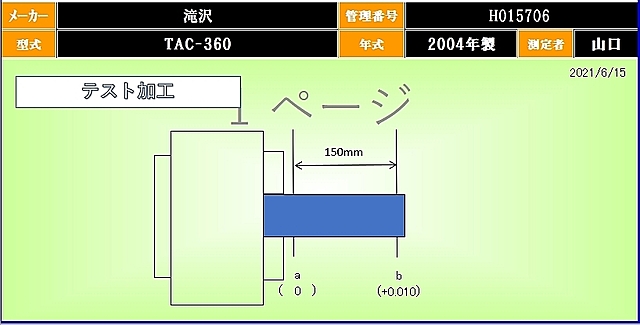 H015706 簡易型ＮＣ旋盤 滝沢 TAC-360_1