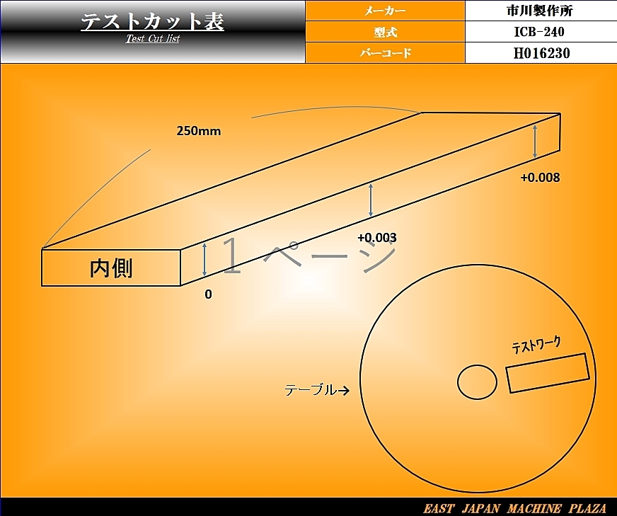 H016230 ロータリー研削盤 市川製作所 ICB-240 | 株式会社 小林機械