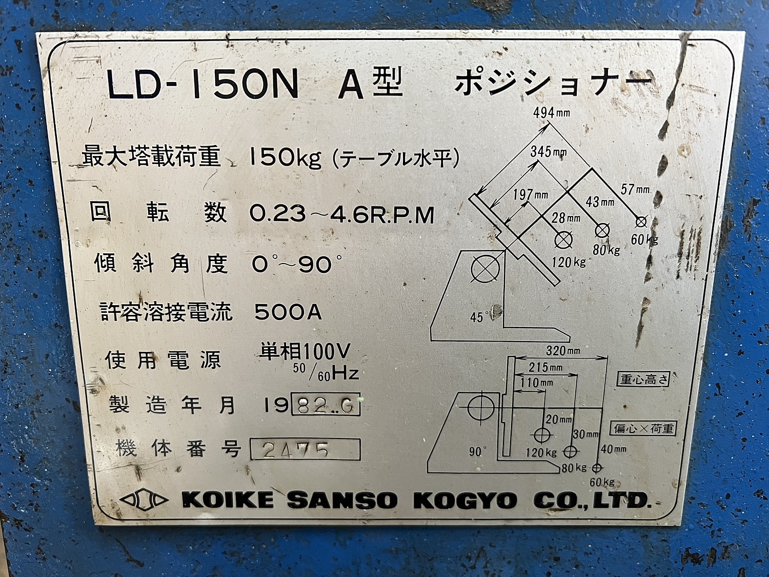 C141400 ポジショナー 小池酸素工業 LD-150N A型 | 株式会社 C141400 ポジショナー 小池酸素工業 LD-150N A型 | 株式会社