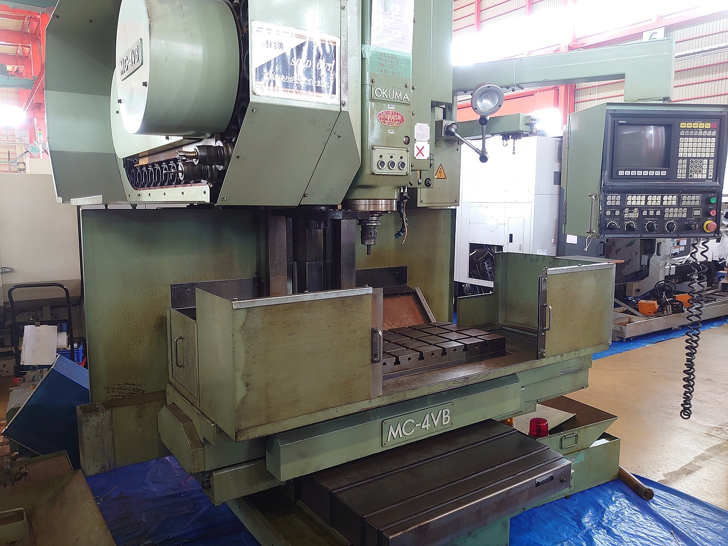 ！実物！　MBAV　CB P007915 立型マシニングセンター オークマ MC-4VB | 株式会社