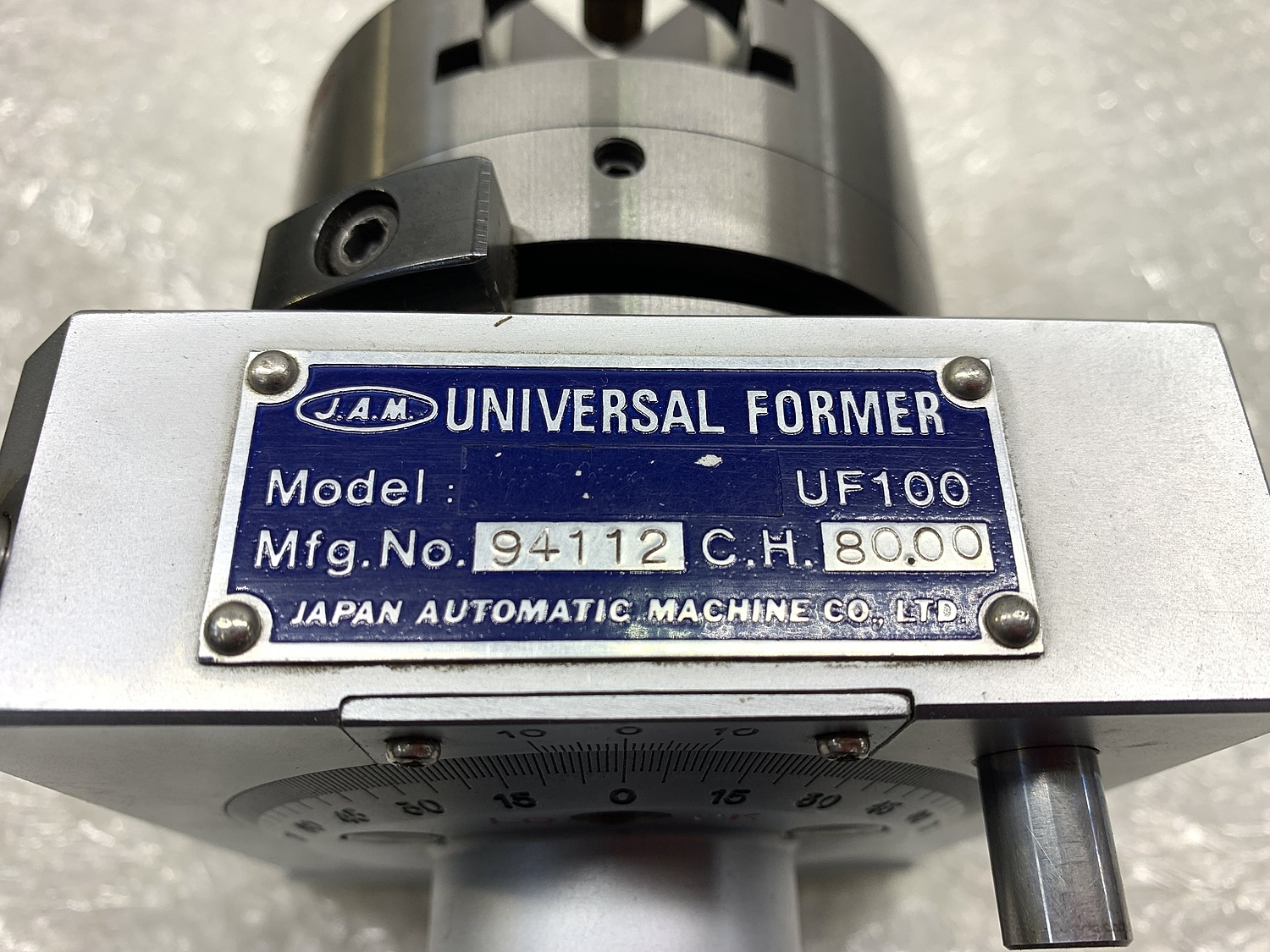 C156861 ユニバーサルフォーマ JAM UF100 | 株式会社 小林機械