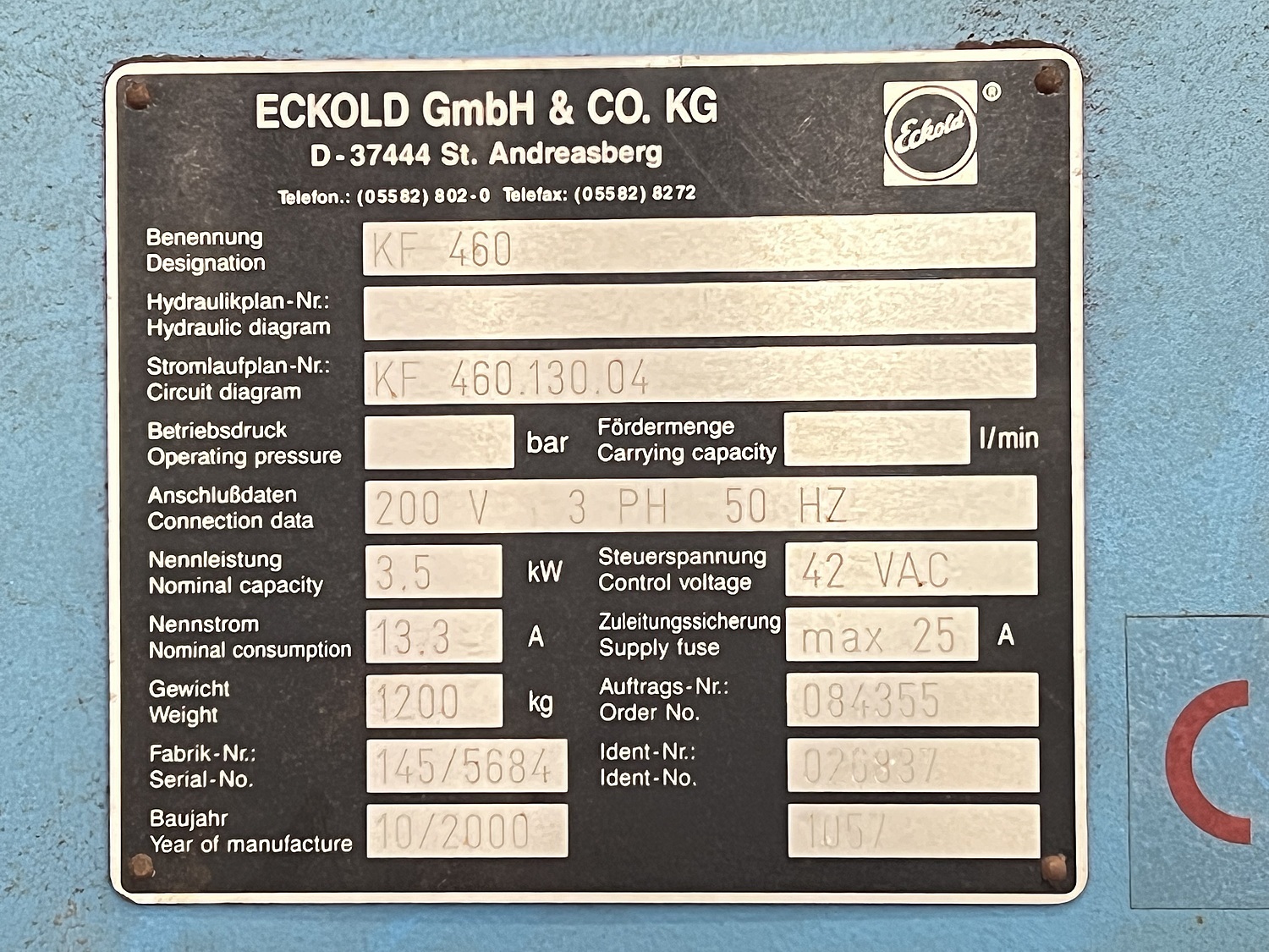 C156093 クラフトフォーマー ECKOLD KF-460 | 株式会社 小林機械