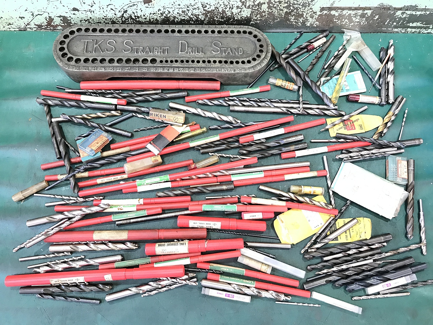 NACHI等】ドリルスタンド□ドリル□一山□ストレートドリル□収納□中古