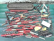 NACHI等】ドリルスタンド□ドリル□一山□ストレートドリル□収納□中古