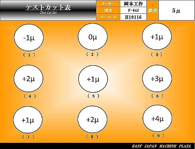 H019116 平面研削盤 ニッコー F-64J_12
