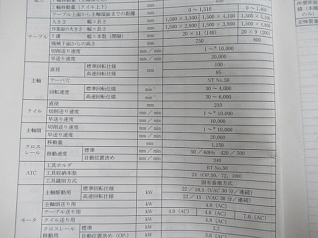 G005812 門型マシニングセンター オークマ MCV-AⅡ_33