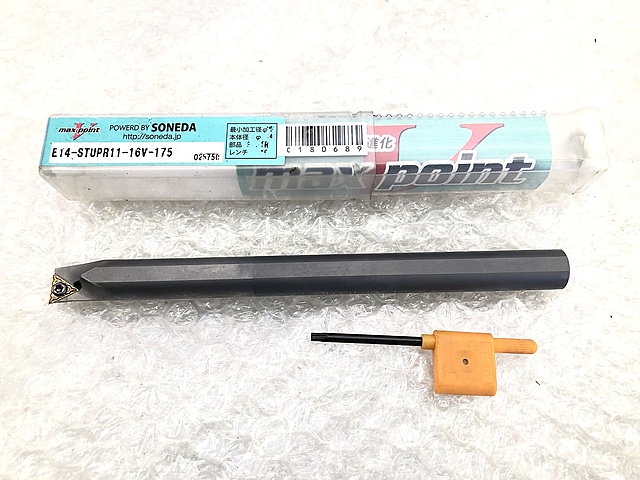 C180689 ボーリングバイトホルダー 曽根田工業 E14-STUPR11-16V-175