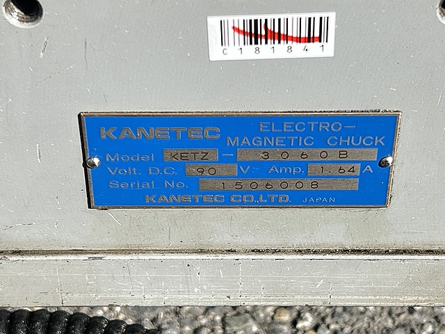 C181841 電磁チャック カネテック KETZ-3060B_1