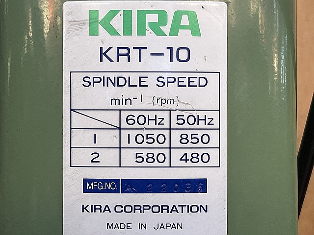 C181518 タッピング盤 KIRA KRT-10_5