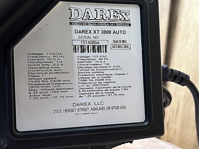 C186337 ドリル研削盤 DARE-X XT3000_7